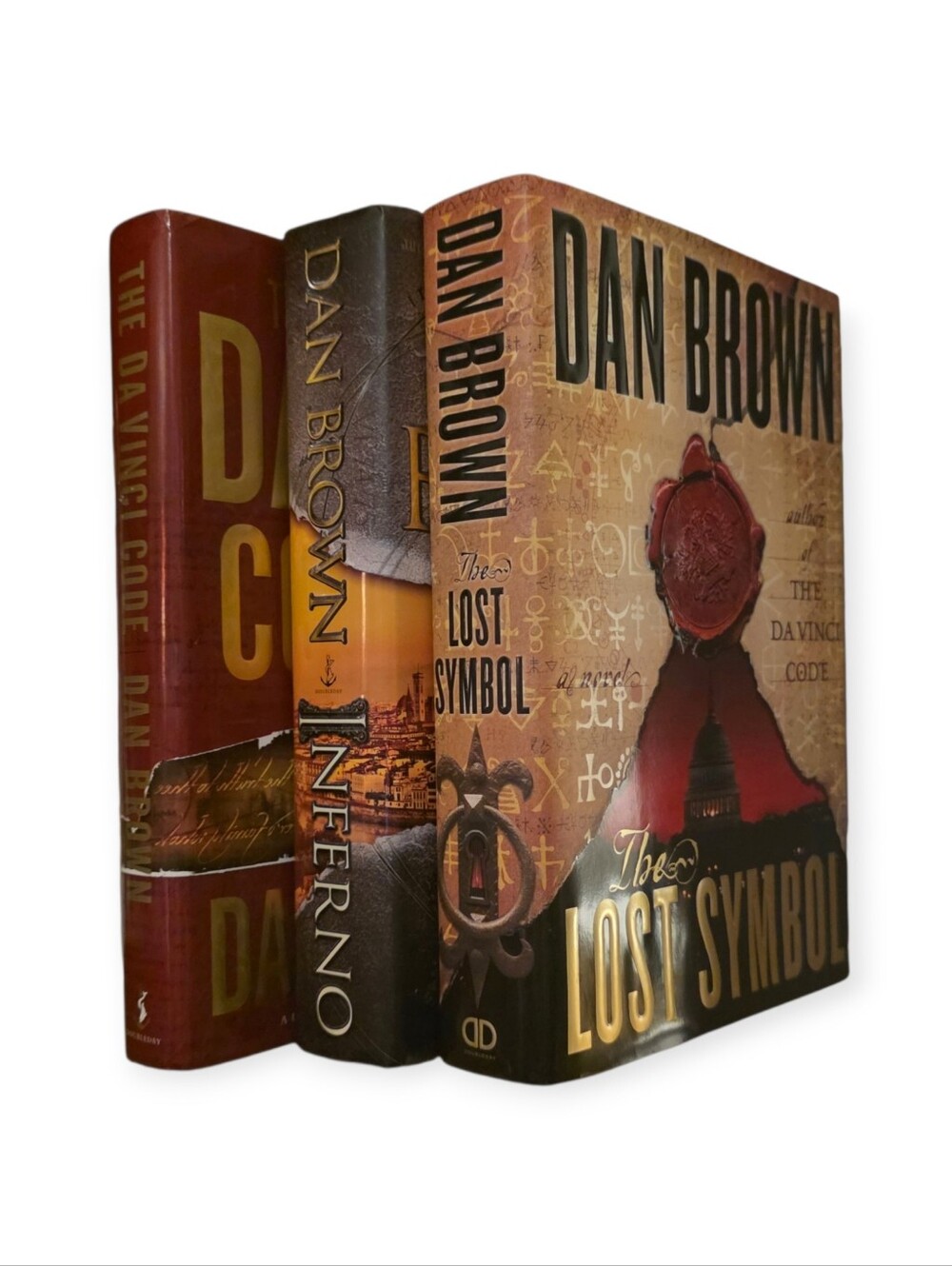 Dan Brown Hardcover Book Set The Da Vinci Code Inferno Lost Symbol